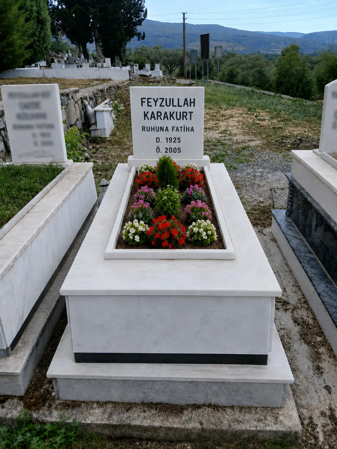 Yazı yenileme sonrası mezar taşı görünümü